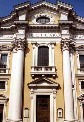 Facade of the church, built in 1690 by G.B.Menicucci (d.1690) and Fra Mario da Canepina (photo) from 