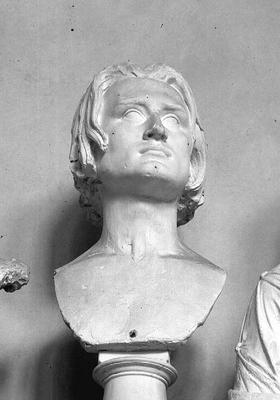 Franz Liszt, bust by Lorenzo Bartolini (1777-1850) (plaster) from 