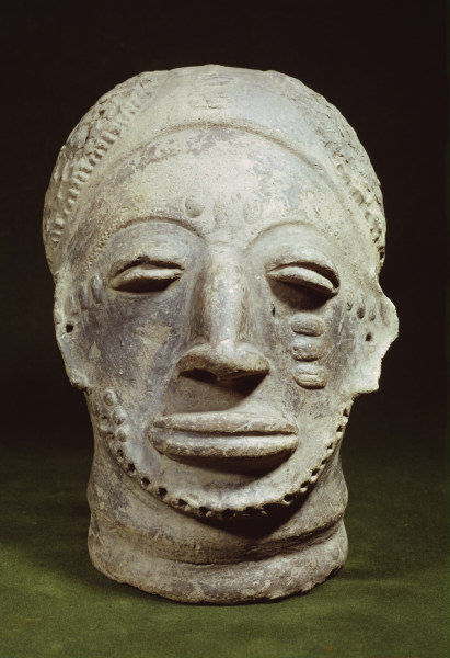 Ghana, Asante, memorial head from 