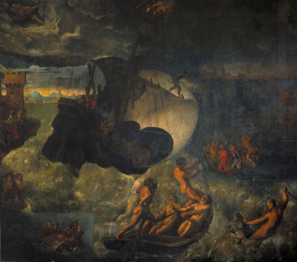 School of Giorgione / Storm at Sea from 