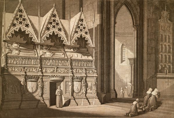 Tomb of the King of Aragon , Aquatint from 