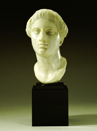 Greek Marble Head Of A Woman from 
