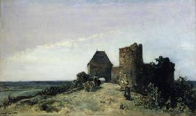 Jongkind / Castle Rosemont''s ruins /1861