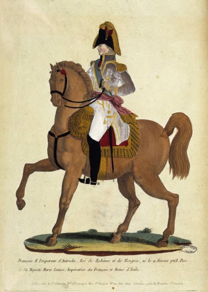 Emperor Franz II Equestrian Portrait from 