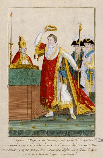 Coronation of Napoleon / Engraving