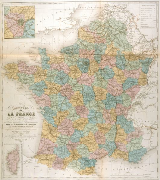 Map of France from 