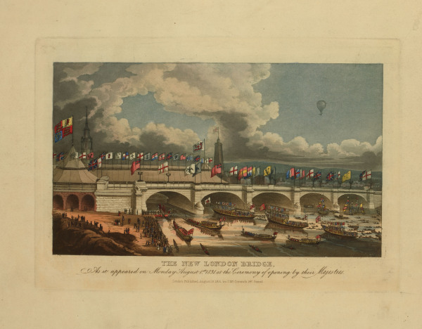 London, London Bridge , Opening 1831 from 