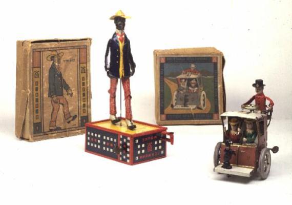 Lehmann 'Alabama coon jigger' and American mechanical car, early 20th century (tin) from 