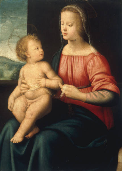 Mary w.Child / Italian Paint./ C16th from 