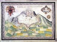 Map of the Castle and City of Tine XXXXII, by Francesco Basilicata, 17th century