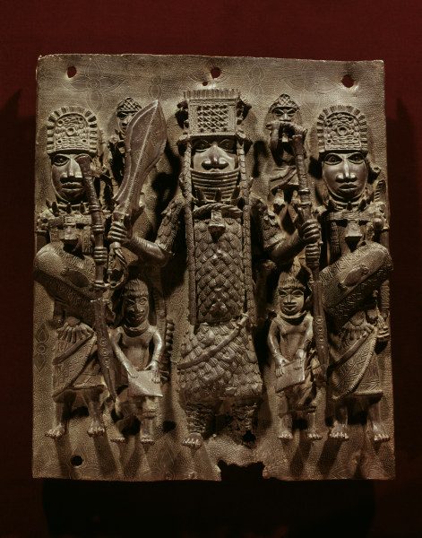 Oba with Attendants / Benin Bronze from 