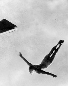 Olympic Games in Helsinki : diving during swimming events