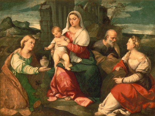 Mary, Child & Saints / Palma Vecchio from 