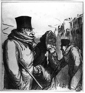 Paris, influenza / Honore Daumier