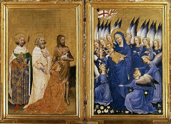 Richard II Presented to the Virgin and Child his Patron Saint John the Baptist and Saints Edward and from 