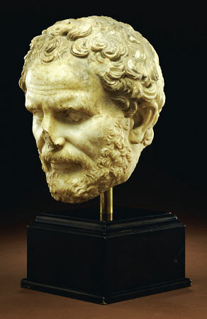 Roman Marble Portrait Of Demosthenes from 