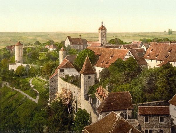 Rothenburg o.d.T., City Wall from 