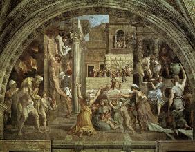 Raphael / The fire in the Borgo / c.1514