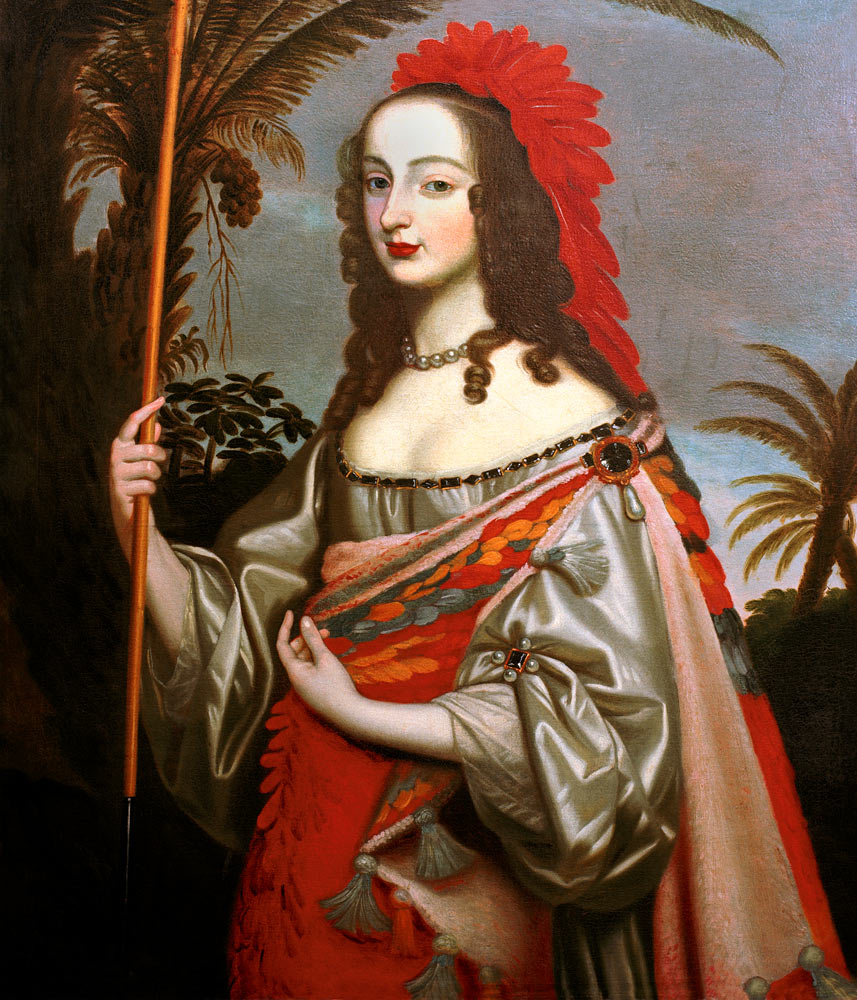 Sophie von Hannover as an Indian, painting by her sister Louise Hollandine of the Palatinate from 