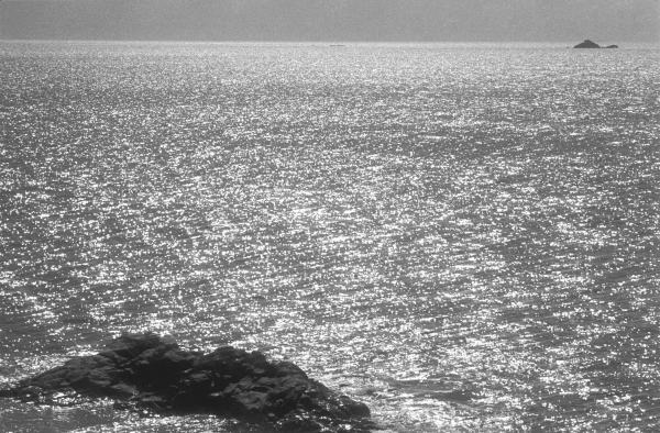 Shimmering waters against light, Uttan (b/w photo)  from 