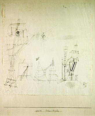 Stage building site, 1928 (no 44) (pen on paper on cardboard)  from 