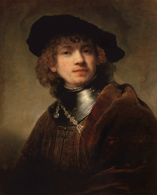 ''Tronie'' of a Young Man with Gorget and Beret, c.1639 from 