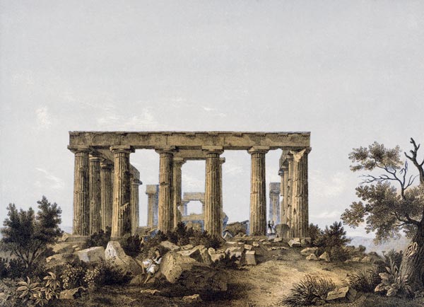 Aegina , Temple of Aphaea from 