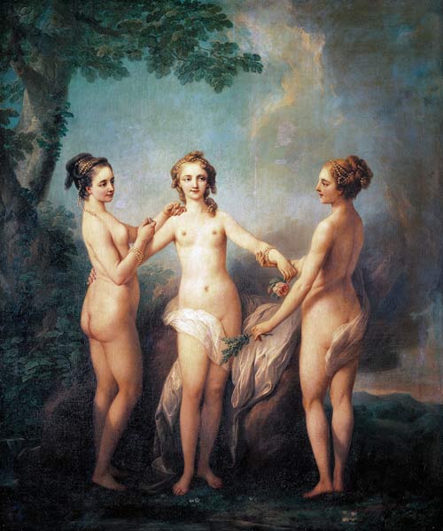 Three graces or de Nesle Mesdemoiselles from 