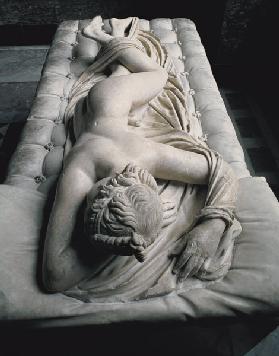 The Sleeping Hermaphrodite, copy after an original of the 2nd century BC, the mattress is an additio