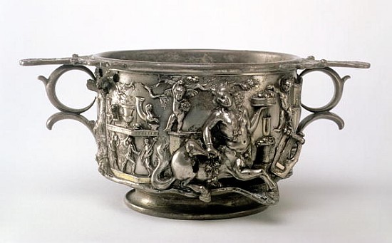 The Centaur Cup, Gallo-Roman, from the Berthouville Treasure, c.2nd-3rd century AD (silver) (see 107 from 