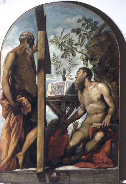 Tintoretto /Andreas & Jerome/ Ptg./ C16 from 