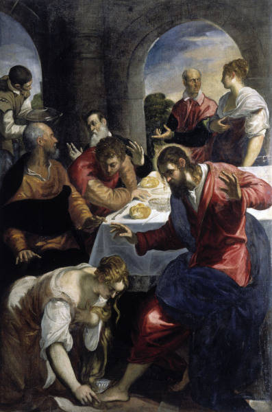 Banquet in house of Simon / Tintoretto from 