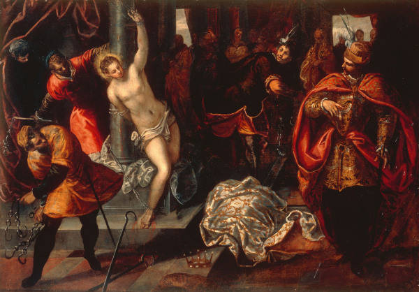 Tintoretto / Flogging of St. Catherine from 