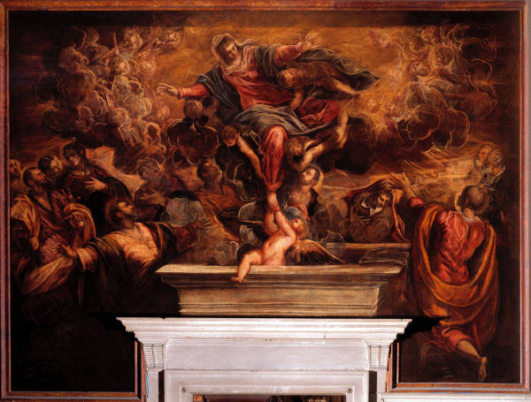 Assumption of Virgin / Tintoretto from 