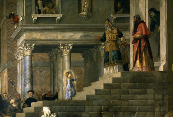 Mary at the Temple / Titian / 1534/38 from 