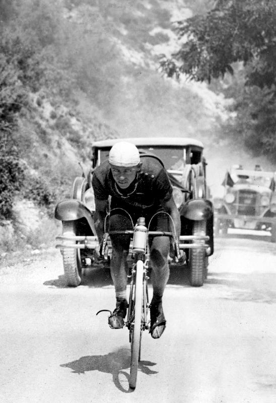 Tour de France 1929, 13th leg Cannes/Nice on July 16 : Benoit Faure on the Braus pass from 
