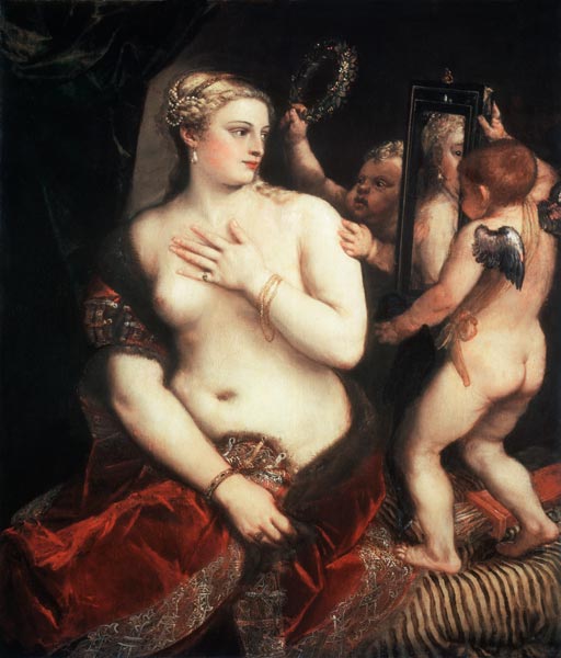 Titian / Venus with a Mirror / c. 1555 from 