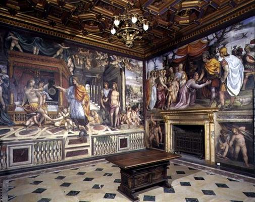 The 'Sala delle Nozze di Alessandro e Rossana' (Hall of the Marriage of Alexander The Great (356-323 from 