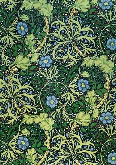 Seaweed Wallpaper Design, designed by William Morris (1834-96), printed by John Henry Dearle (1860-1