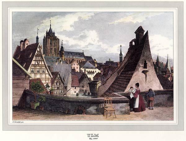 Ulm um 1840 / H. Schönfeld