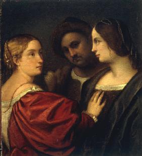 Three Figures / Venetian Paint./ C16th