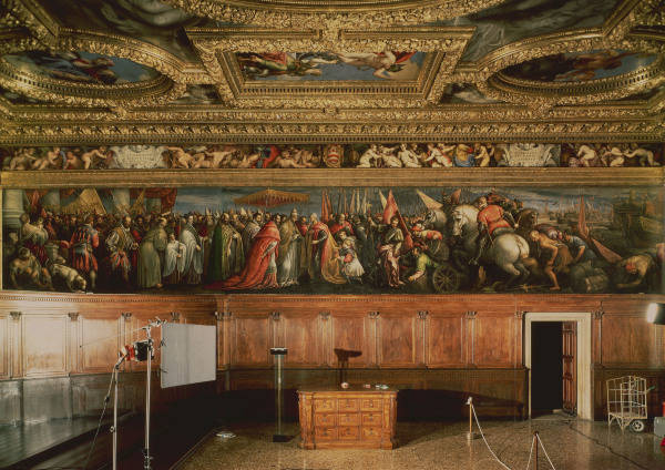Venice, Palace of Doge/ Sala Consiglio X from 