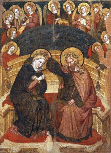 Coronation of Mary / Venet.Paint./ C14th from 
