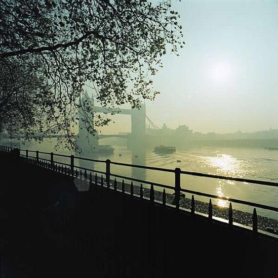 View of the River Thames looking towards Tower Bridge from 