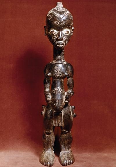 Weibliche Figur, Luluwa, Kongo / Holz