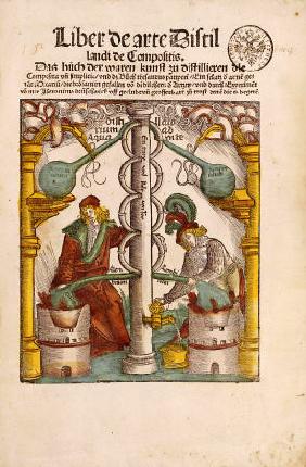 Woodcut Illustration From Grosses Destillierbuch By Hieronymus Brunschwig, 1512