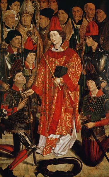 St. Vincent of Saragossa (d.304), Protector of Lisbon, from the Altarpiece of St. Vincent from Nuno Goncalves or Gonzalvez