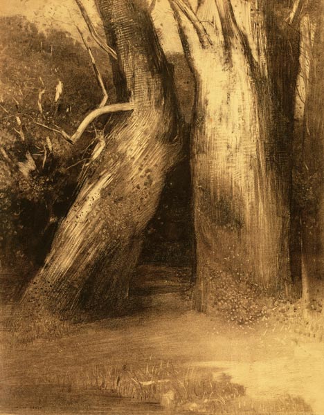 Two Trees from Odilon Redon