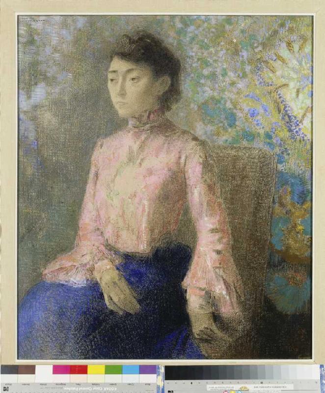 Portrait the Mlle Chaire from Odilon Redon