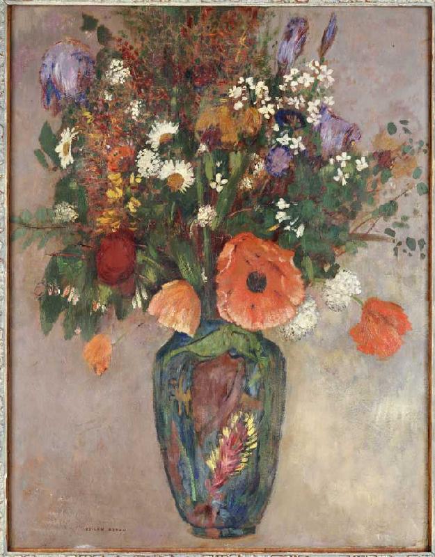 Blumenstrauß in einer Vase. from Odilon Redon